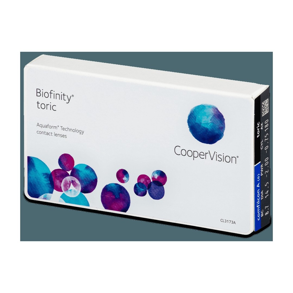 Biofinity Toric  (Esf:0.00, Cyl:-0.75, Eje:10)