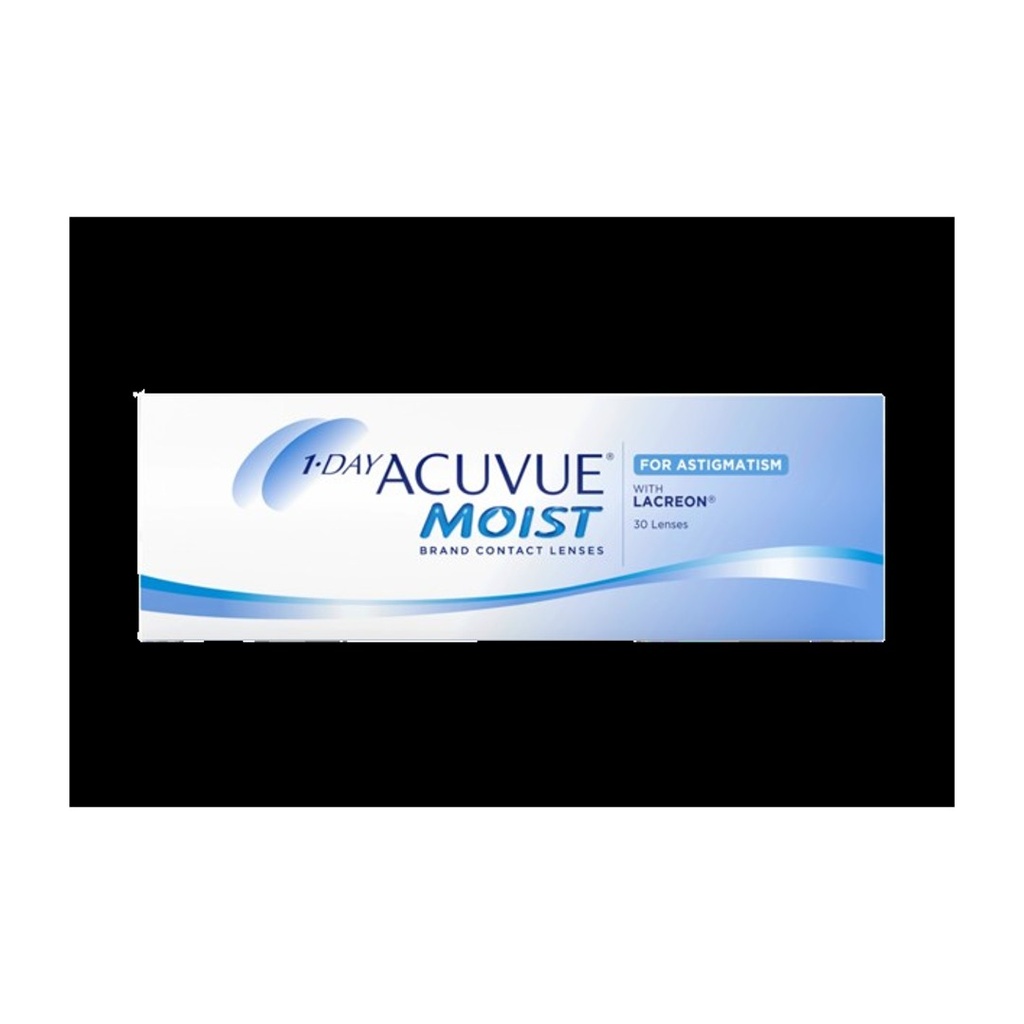  1-Day Acuvue Moist Para Astigmatismo 30 Unidades (Esf:0.00, Cyl:-0.75, Eje:10)